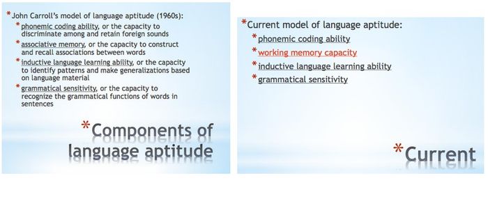 Language aptitude