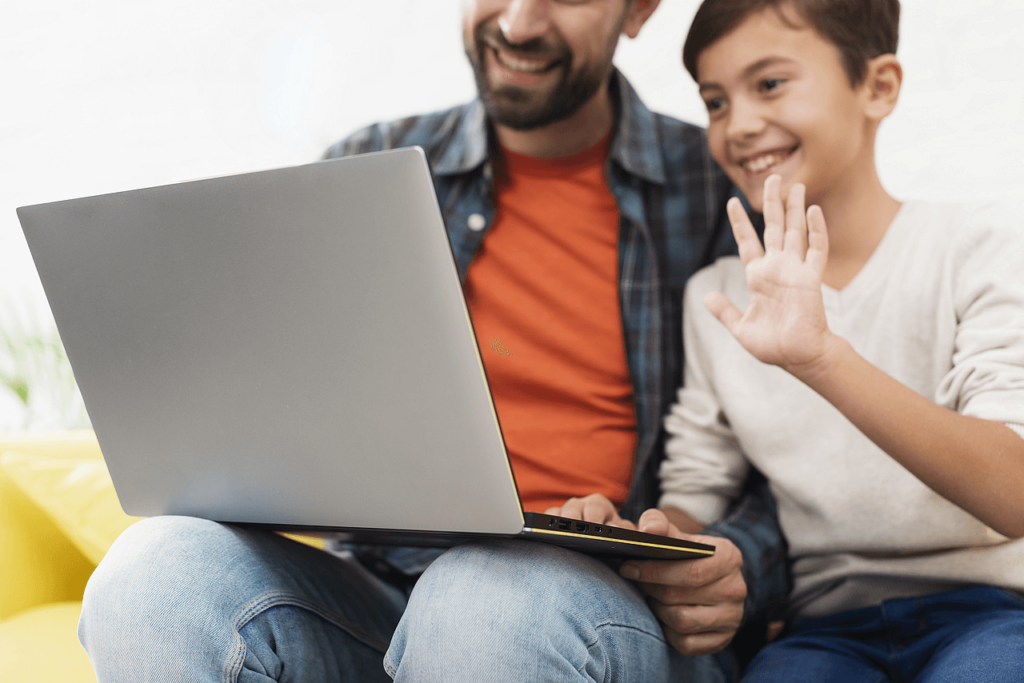 Père et enfant eLearning