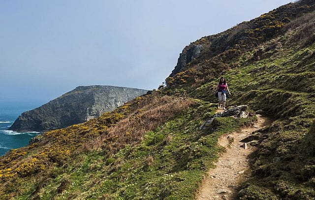 Cote sud de Cornwall, Angleterre