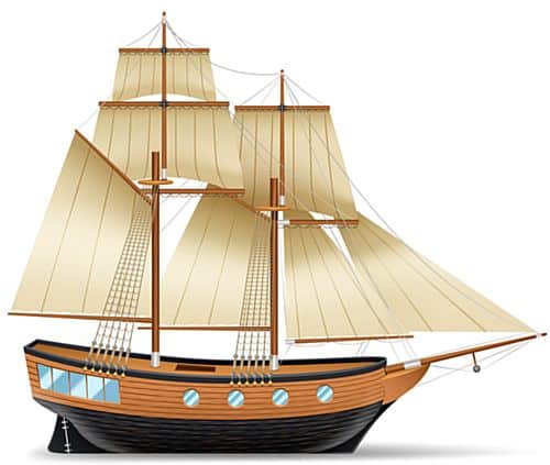Los bergantines eran conocidos por ser barcos más rápidos que los normales