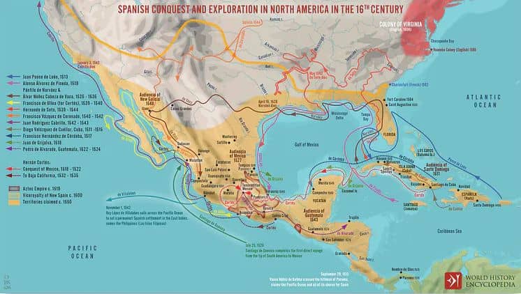 Spanish Conquest and Exploration in North America in the 16th century